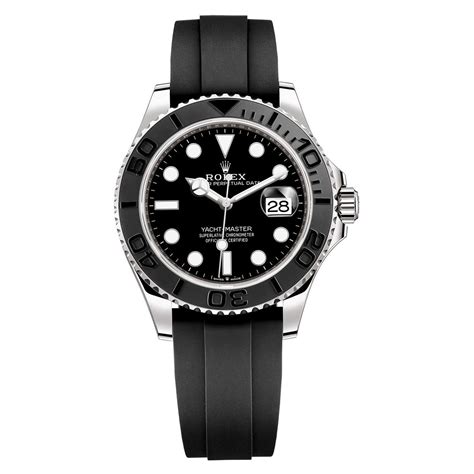 rubber strap rolex yacht master|Rolex Yacht-Master black band.